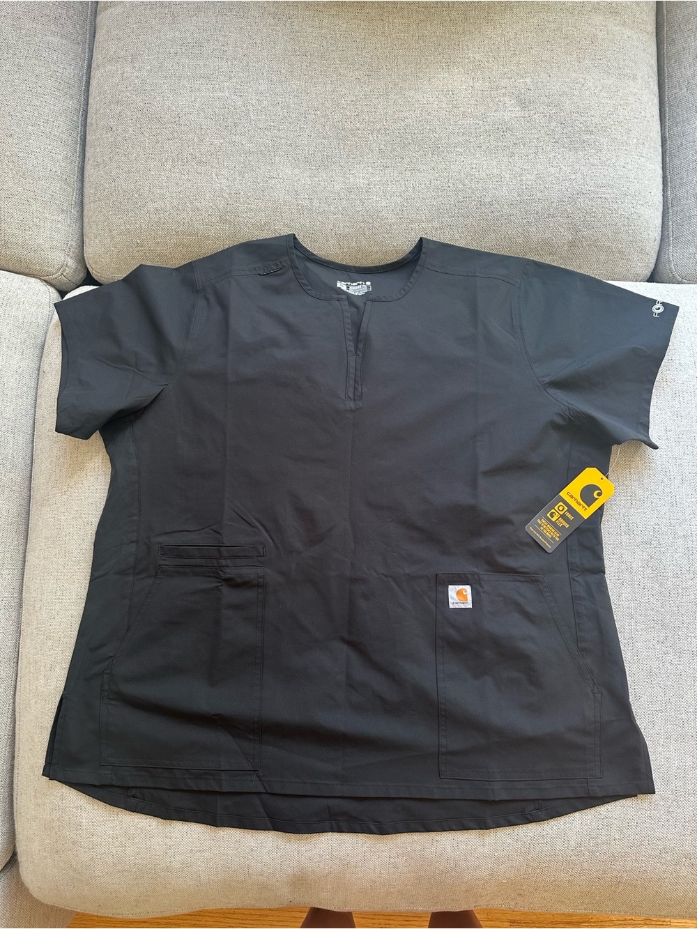 NEW Carhartt Force Cross-Flex V-Neck Scrub Top Womens 2XL